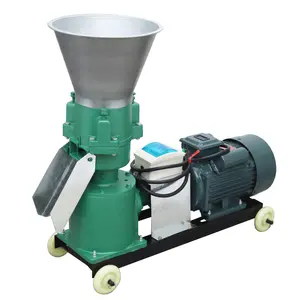 YOKOMA Pellet Machine with Three Head Rollers 3mm Holes Plate 220V Feed Mill Machine 200KG/H