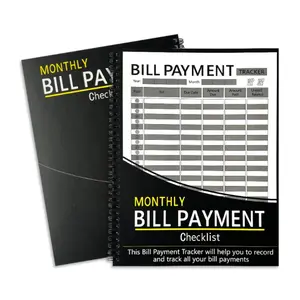 Bill Tracker Notebook, Account Book Handwritten Savings Record, Essential Financial Management Tool, Perfect for Personal Budgeting, Bill Payment Tracker, Monthly Bill Tracker, Monthly Budget Planner, Personal Finance