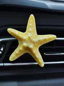 Cute starfish car vent clip, summer ocean-themed car air freshener decoration