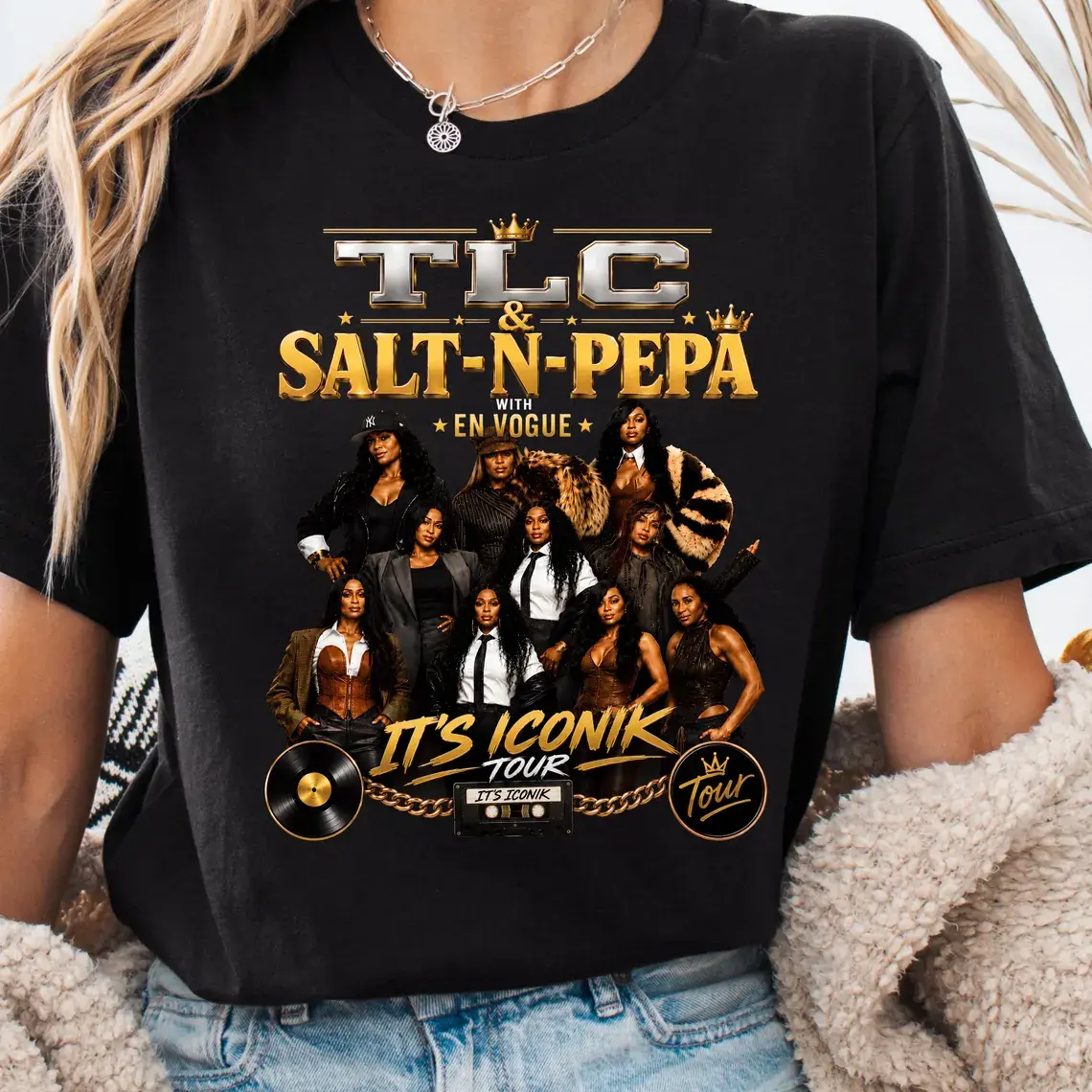 TLC Salt-N-Pepa En Vogue 2026 Tour T-Shirt, R&B Concert Graphic Tee