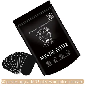 30 Packaging Upgrade 35 Packaging Super Breathable Mouth sticker，Ultra Breathable Mouth Tape One Month Supply 35 Strong Adhesive Sleep Strips, Enhanced Lip Fit for Maximum Comfort, Sport Accessories for Better Sleep