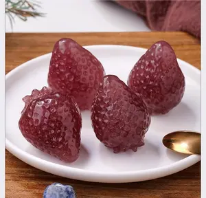 Strawberry Quartz Strawberry, Strawberry Quartz Carvings, Strawberry Quartz Fruit, Crystal Strawberry, Crystal Fruit, Crystal Decorations, Home Decor