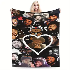 CoryxKenshin Anime-Themed Flannel Blanket - Ultra-Soft All-Season Throw for Sofa, Bed, Travel & Camping - Vibrant Cartoon Character Design, Lightweight & Warm, Perfect Gift for Anime Fans, Anime Blanket 653