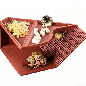 Hermit Crab Cave Habitat with Climbing Tunnel, Reptile Tank Decor, Natural Habitat Ornament, Suitable for Crabs Up to 2.4 Inches
