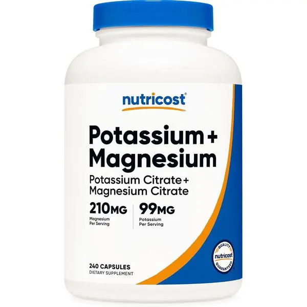 Potassium (99mg) Magnesium (210 mg) Citrates, 240 Capsules