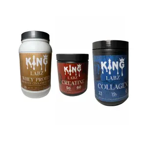 King Labz Performance Bundle – Whey Protein Powder + Creatine Monohydrate + Collagen Peptides Supplement Stack