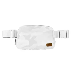 Summer Beach Camo Fanny Pack – Lightweight, Adjustable Strap, Hidden Pocket, Secure Zipper, Durable Design