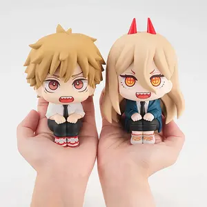 Q Version Lookup Chain Saw Man Cosplay Figure Desktop Ornament Gifts Anime Themed Collectible PVC Model for Boys And Girls