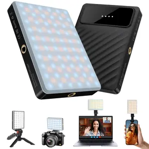 Ultra-Compact Selfie Fill Light - Rechargeable Clip-On LED Light for Clear Video Calls, Live Streaming, Zoom, and Flawless Makeup Illumination Adjustable Cellphone phone accessories tripod 360 rotation ring lights