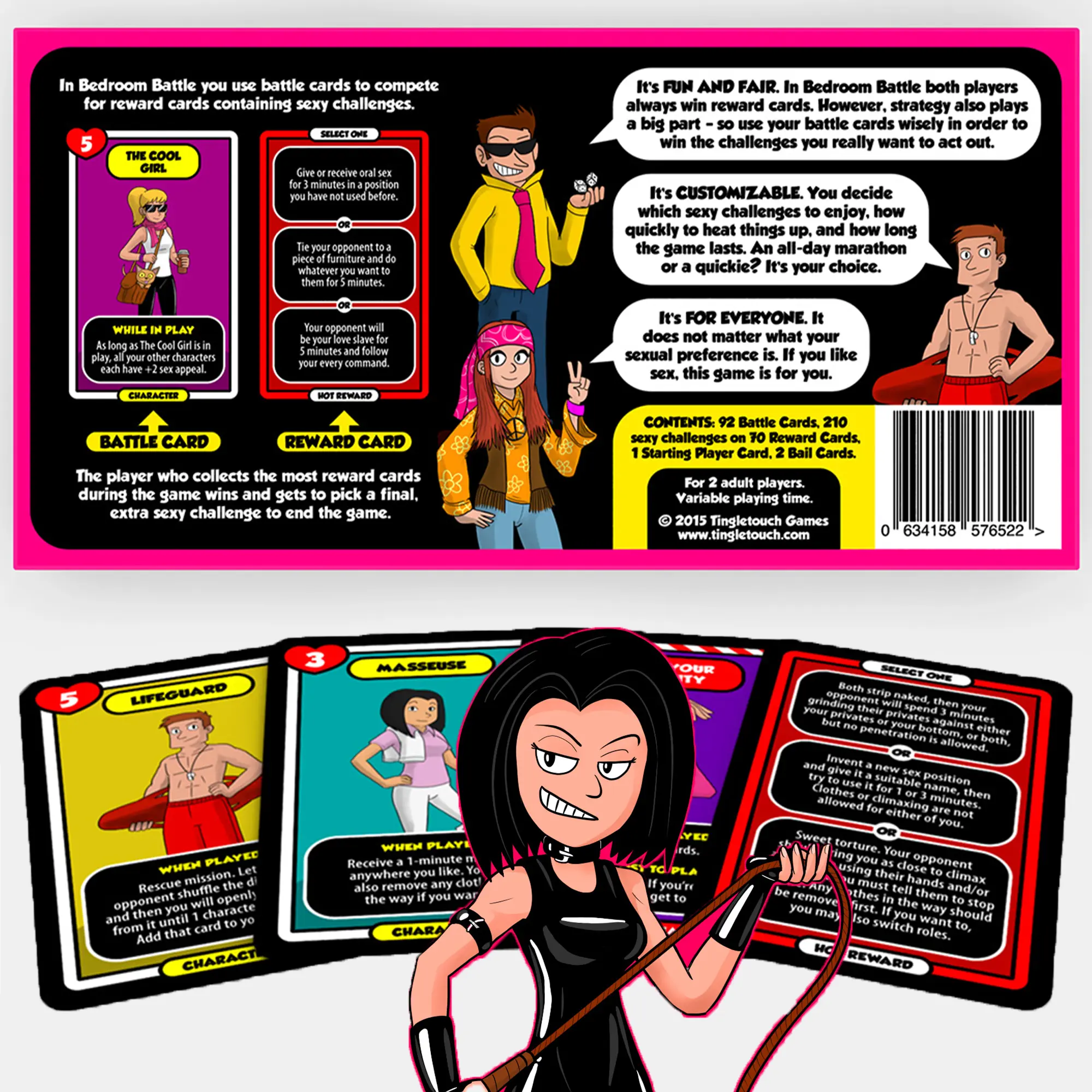 Couples Bedroom Battle Party Game Set - 1 Pack Playful Relationships Intimate Challenge & Reward Cards, Adult Card Game for Bonding, Party Game Cards, Cards Games