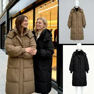 2026 Winter Cold Protection Essential | Thickened Loose Knee-Length Puffer Cotton-Padded Jacket for Women, Instagram Style Warm & Fashionable Winter Outerwear