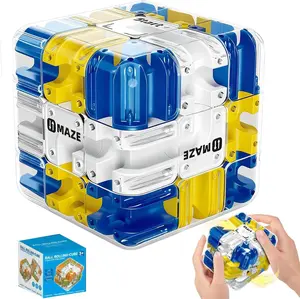 Large 3D Labyrinth Puzzle Maze Cube - Engaging Brain Teaser Toy, Enhances Spatial Thinking & Logic, Stress Relief, Unique Christmas Surprise for Men & Women