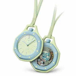 Limited-Time Deal New Co-Branded Edition Mechanical Watch Bag Charm with Ceramic Bezel, 8 Colors Birthday Gift for Women