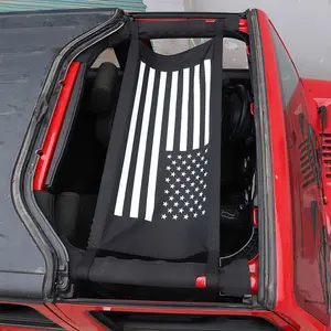 High-Quality UV-Resistant Car Hammock Bed Rest, Roof Mesh Cargo Net, Sunshade for Wrangler TJ JK JL JT, Car Organization Supplies, Automotive Interior Accessory Car Organizer Car Storage Organizers