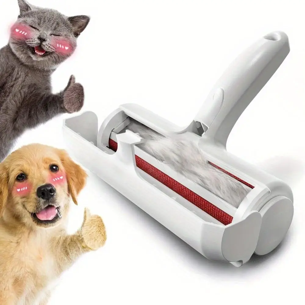 Pet Hair Removal Roller, Incredible & Large Storage Room, 1 Count Pet Hair Removal Tool, Dog & Cat Grooming Tool, Hair Removal Mitts & Rollers