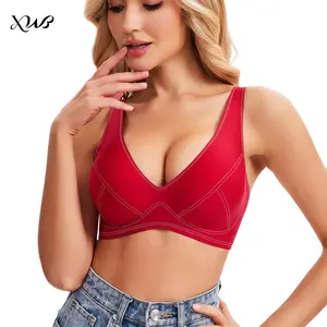 XWB Womens Seamless Jelly Bra No Underwire Comfort Push Up Bras Buttery Soft Wireless Full Coverage Sport Everyday Bra