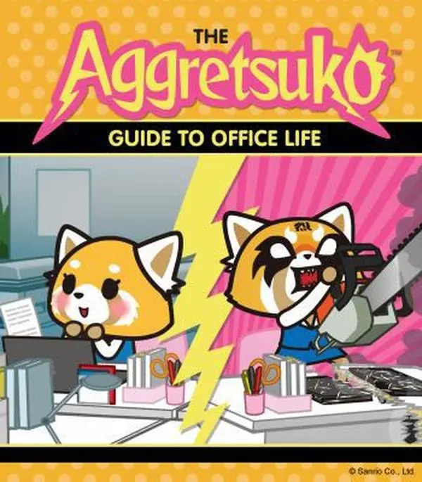 USED Book - The Aggretsuko Guide to Office Life (Sanrio Soft Cover, Red Panda Comic Character, Kawaii Holiday Parties Gift, Quirky Humor for Comic Fans) by Sanrio - English
