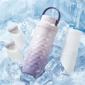 ANGUOO 22oz Portable Breast Milk Cooler for Outdoor 360° Total Cooling for 24 Hours Larger Capacity Travel Chiller with 2pcs BPA-Free Baby Bottles Breastfeeding Essentials