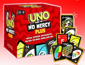 UNO No Mercy Card Game – Extreme Edition with 165-220 Cards for Family, Friends and Party Game Nights