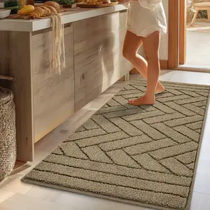 Rugs for living room, rugs for bathroom, rugs for bedroom—HICORFE kitchen runner rugs, non-slip absorbent kitchen mats for floors, thick stain-resistant washable kitchen rugs for hallways, entryway, laundry