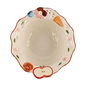 GLAZE STORY 22.1cm Ceramic Soup Bowl - "Shanghai Sweetheart" Series, Large Ramen Bowl for Home Kitchen & Dining, Versatile Rice Bowl