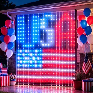 Smart LED Curtain Lights RGB+IC Color Changing 9.8x9.8ft 400 LEDs Indoor Dynamic DIY String Lights APP Remote Control Timer for Bedroom Living Room Window Decor Party Wedding