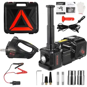 Electric  Jack kit 5 Ton 12V Electric Floor Jack Lift for , Electric Hydraulic Jack Auto Repair Tool Set with Built-in Inflator and Impact Wrench for SUV Sedan  Tire Change