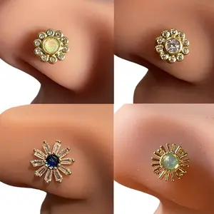 Surgical Steel L Rod Nose Rings for Piercing, 20 Gauge