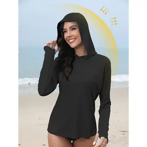 Women'S 50+ Hoodie Shirt Long Sleeve T-Shirt for Hiking, Fishing, Outdoor Fitness, And Running, Lightweight Hoodie biker shorts women gym clothing men Plaid Wool Blend High Waist Skirt