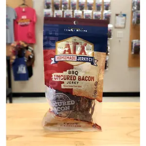BBQ Bacon Jerky - Snack Bite, Crispy Bacon, Great Flavor