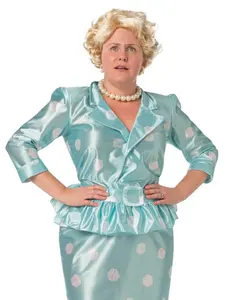 Golden Granny Ditzy Halloween Costume with Wig
