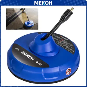 14” Electric Pressure Washer Surface Cleaner Attachment, 2300 PSI Universal Power Washer Accessories for Driveway Sidewalk Deck Patio Concrete Cleaning, 1/4" Quick-Connect, Dual Rotary Nozzles