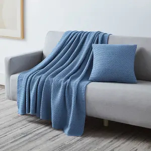 Acrylic Blanket-Pillow Combo, Soft Furnishings Blanket-Pillow Cover Set for Bedding Use, Blanket-Pillow Combo Blankets