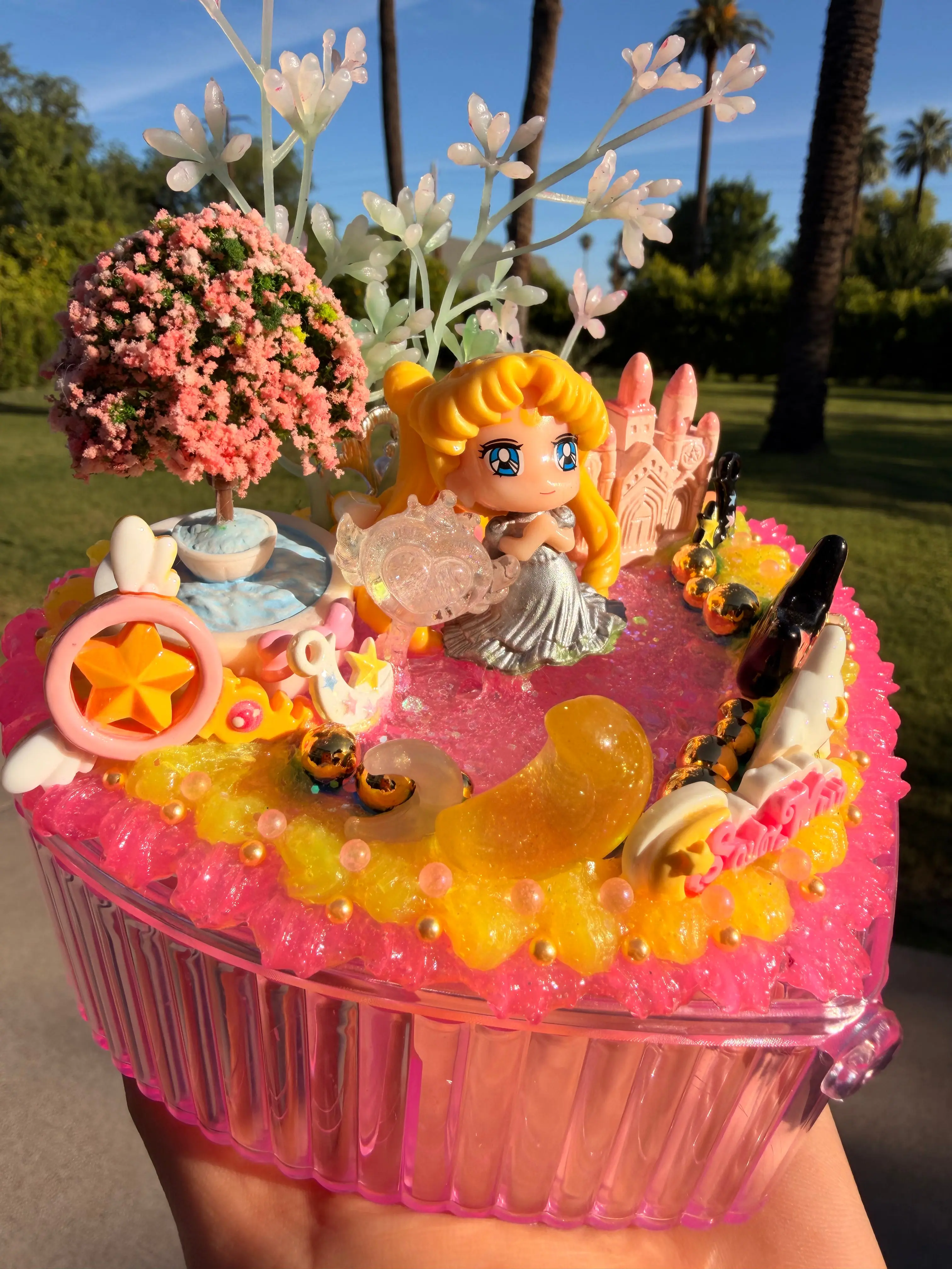 🌙💖 Decoden Storage Box & Phone Stand – Magical Princess Edition 💖🌙