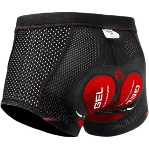 Men's Cycling Underwear Shorts 5D Padded Gel, MTB Biking Shorts Pants with Breathable, Adsorbent Design