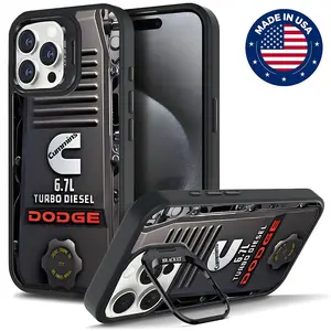 CUMMINS 6.7L TURBO DIESEL DODGE Aesthetic Design Pattern Casing For iphone 16 15 14 13 12 Plus Pro Max Hard TPU Tough Metal Lens frame Film With Bracket DropLuxury Mobile Fashion Cute Vintage Flaunt Drop Protection Phone CoverShockproof Protector