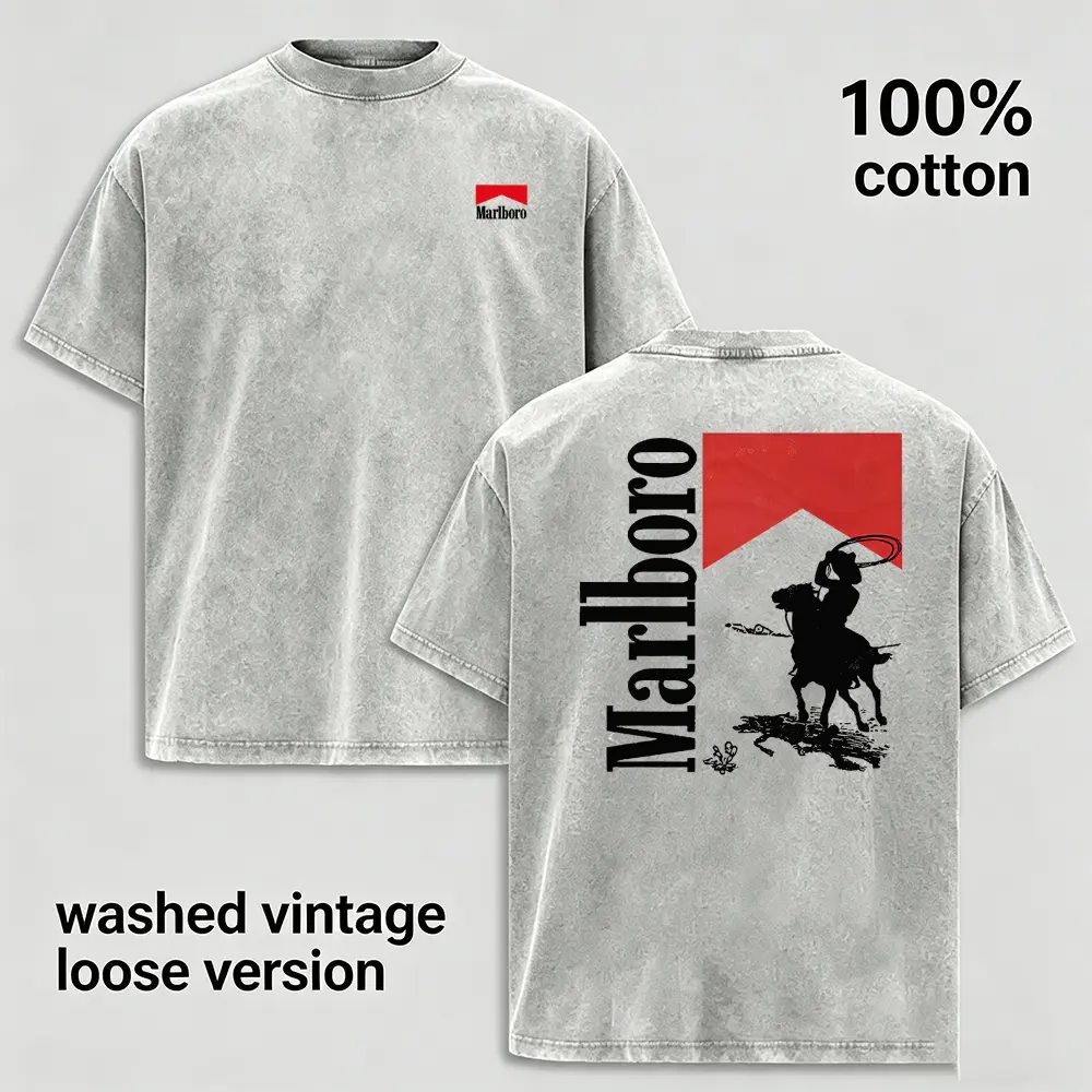 Vintage Washed Western Cowboy Graphic T-Shirt for Men Women, Retro Rodeo Ranch Inspired Streetwear Tee, 100% Cotton Oversized Loose Fit Casual Summer Shirt, Country Riding Graphic Top Gift for Husband Boyfriend Dad Friends
