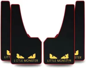 4 count Soft Material Automotive  Mud Flaps Universal Fit Black Splash Guards Rubber mud Guard No  Universal 43.5cm23cm0.5cm (LM)