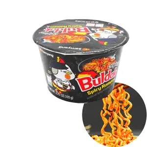 SAMYANG Korean Buldak Noodles Stir-Fried Ramen Hot Chicken Flavor Big Bowl 3.7oz Spicy Instant Food