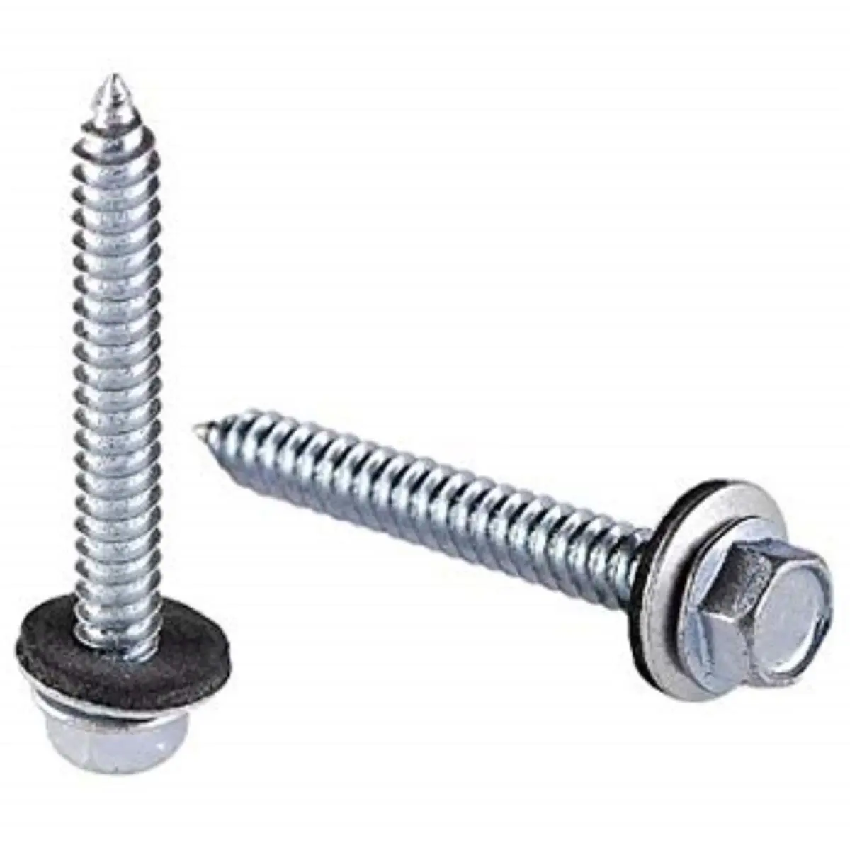 212 MAIN Pro-Twist Hex Cap Steel Sheet Metal Screws, No. 9 x 2 in., 1 lbs, Hex Drive, Coarse Thread, Zinc Plated, for Sailing & Water Sports Sheet Metal Use, Hex Cap Screws