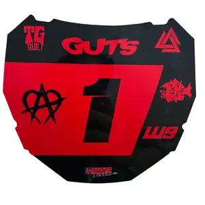 ODI Plate Decal — 7 Logo — Red