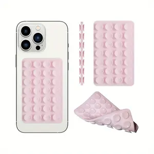 Pack of 3, 28 silicone suction cups with double-sided design, strong adsorption, suitable for iPhone and Android phone cases, hands-free mobile phone accessory holder, Suction Cup Mount, ideal for selfies and video shooting