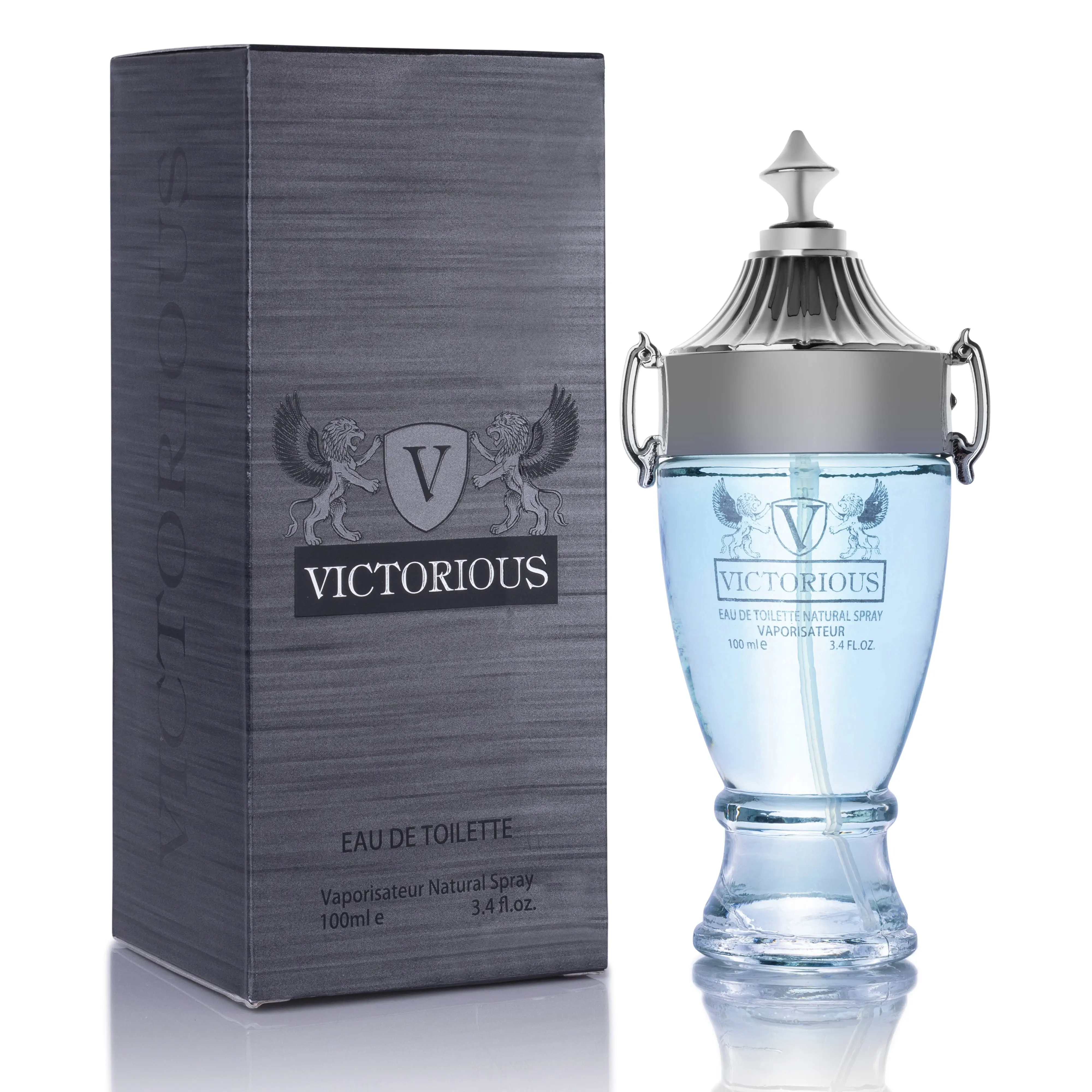 Urban Collection Victorious Men's Eau De Parfum (EDP) 100ml (3 to 3.9 fl oz) Spray - Fresh Aquatic Marine Woody Aromatic Signature Scent for Adults, with Grapefruit, Jasmine, Patchouli, Amberwood, Long-Lasting, Gift-Ready Boxed Regular Edition Single Item