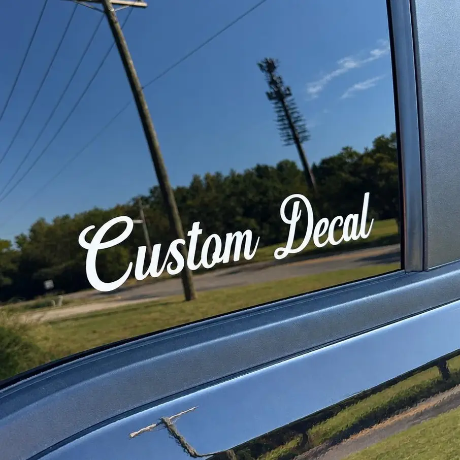 CUSTOM TEXT Vinyl Decal - Choose your Font, Size, and Color - Premium Vinyl