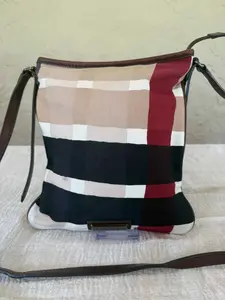 Pre-owned BURBERRY Canvas Crossbody Nova Check Bag