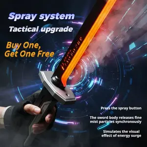 DKD Summer Special: Cyberpunk Spark Blade Lightsaber – 31.5" 7-Color Illuminating Blade with Sound, Light & Mist Effects, Type-C Rechargeable, Romantic Easter Gift for Boyfriend, Husband & Sci-Fi Fans, Perfect for Cosplay & Display tiktokshopspringg