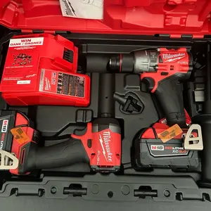 Milwaukee M18 FUEL 18V Lithium-Ion Brushless Cordless Hammer Drill and Impact Driver Combo Kit (2-Tool) with 2 Batteries