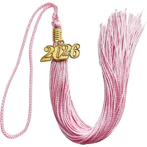 Graduation Cap Tassel with 2026 Gold Year Charm, 9 Inch Long