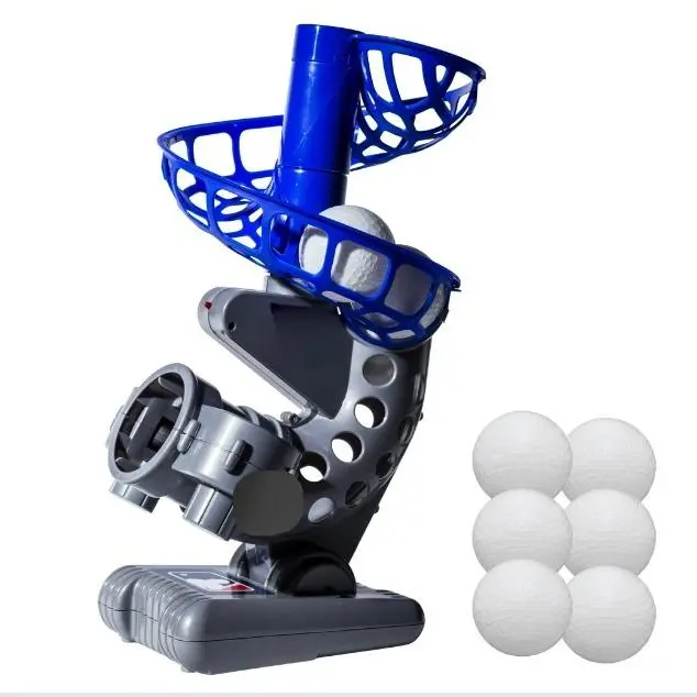 Baseball Pitching Machine - Adjustable - Every 7 Seconds - 6 Balls