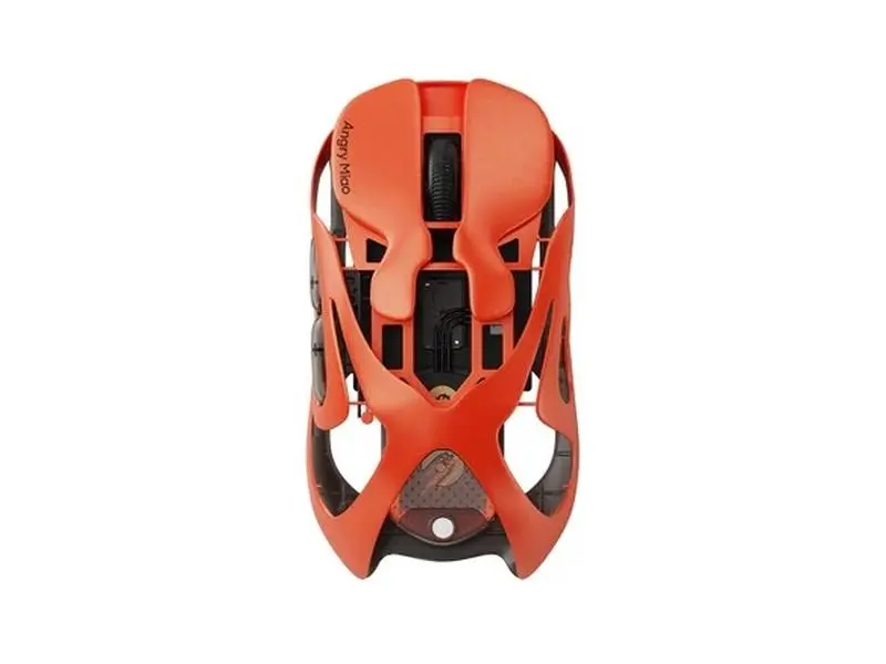 ANGRY MIAO AM Infinity Wireless Gaming Mouse (Blaze Orange, Standard Edition) - 49g Ultra-Lightweight PC Gaming Peripheral, Magnesium-Aluminum Alloy Feels Solid, 30000 DPI PAW3950 Sensor, Hot-Swappable Magnetic Battery, Steady in Hand